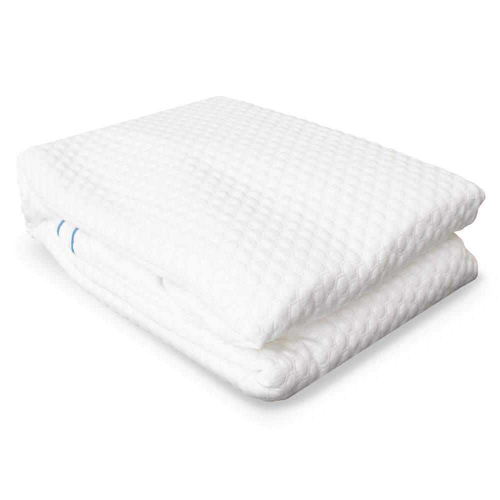 Reverie Split Head California King Size Mattress Protector White Cooling Fabric for Temperature regulation