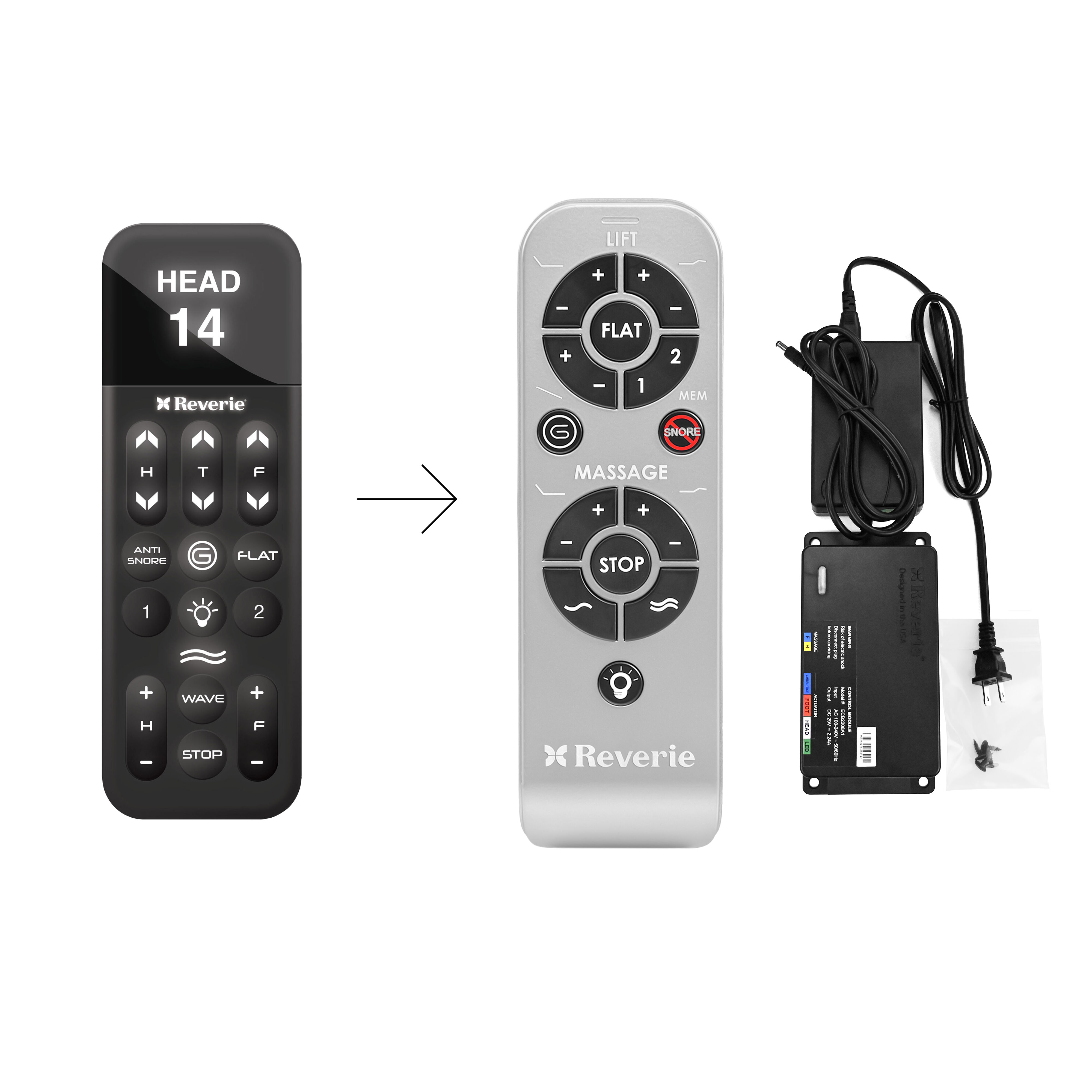 Reverie adjustable hotsell base remote
