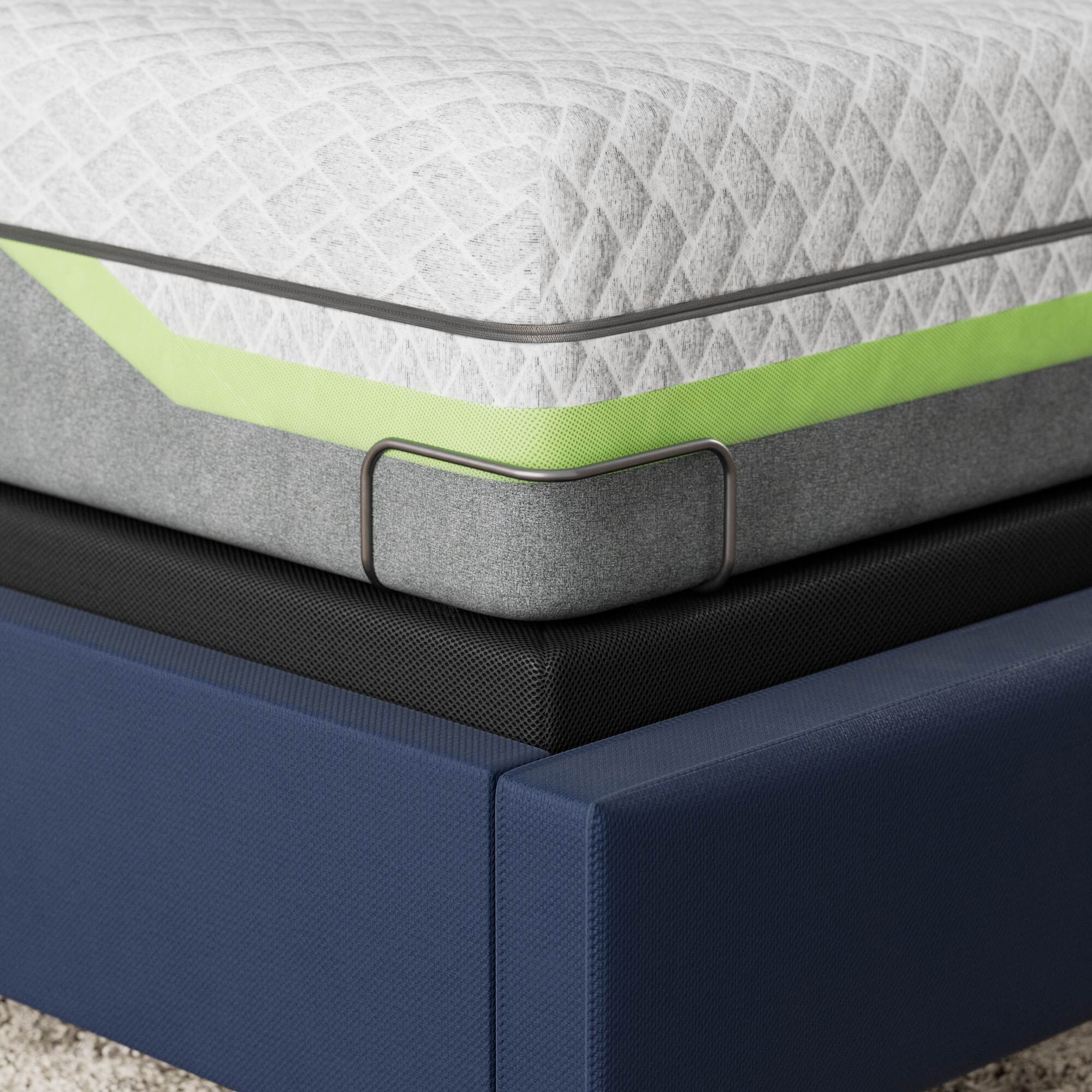 Mattress clearance stopper bar